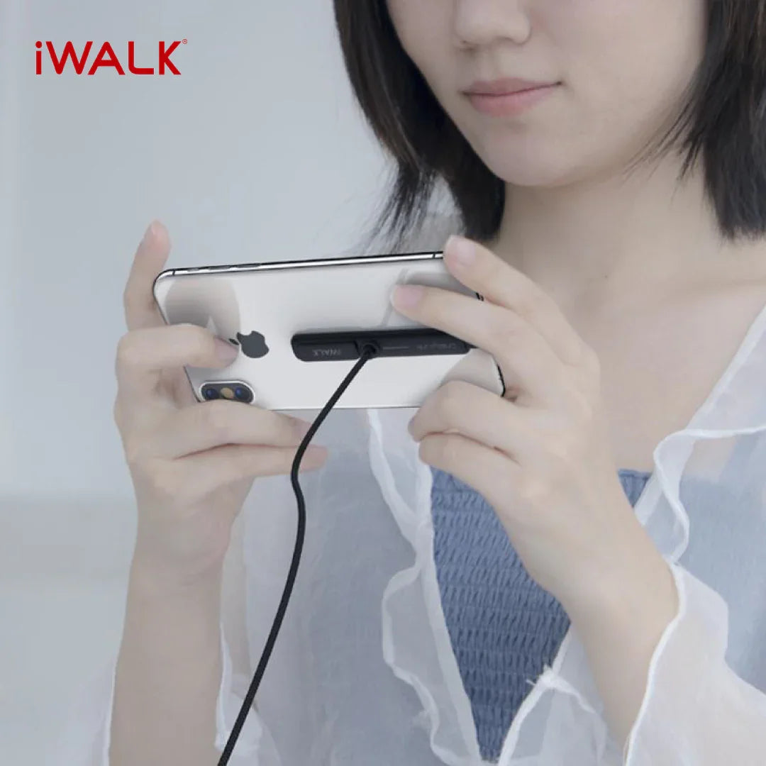 iWalk Crazy Link Gaming Charging Lightning Cable - Black - Tashqila iWalk Crazy Link Gaming Charging Lightning Cable - Black - Tashqila